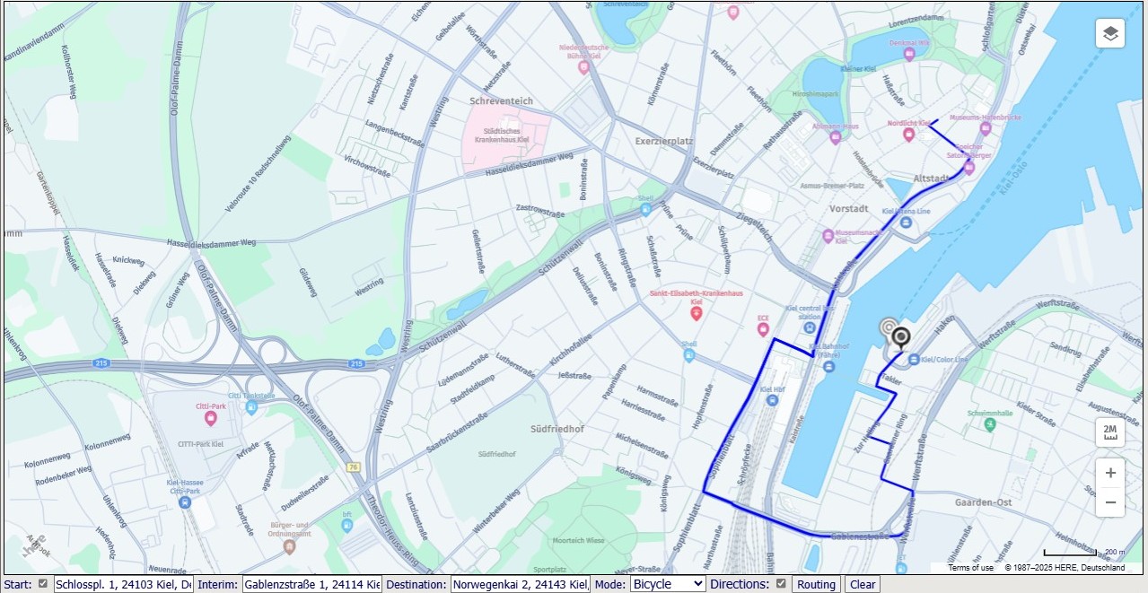 Routing in Kiel