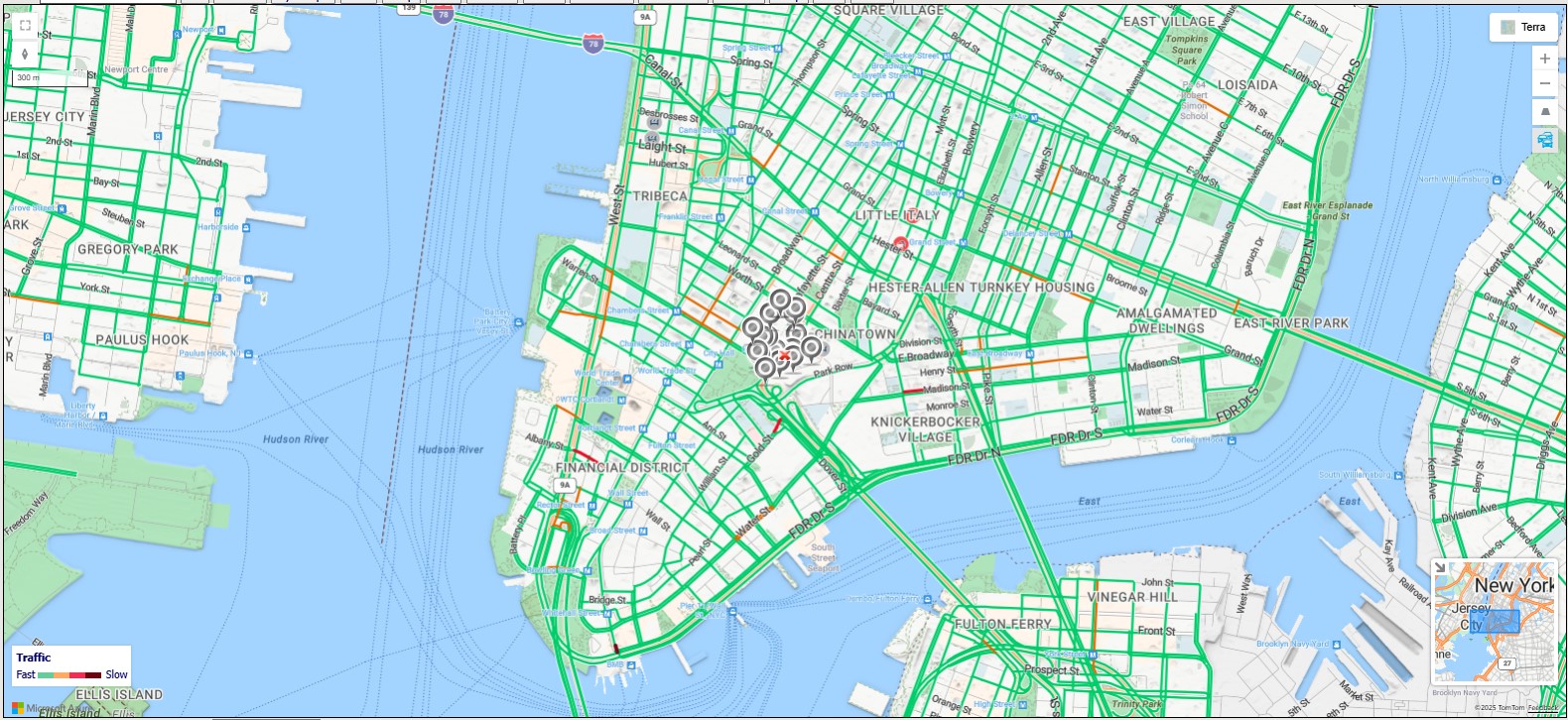 Azure Maps Example Map